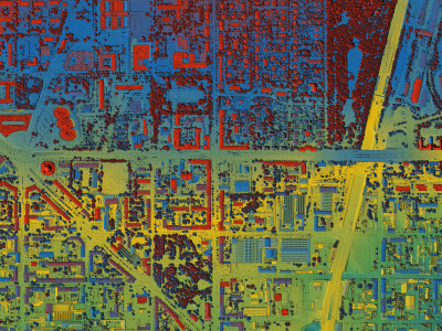 chroma gis 3d illustration geospatial satellite