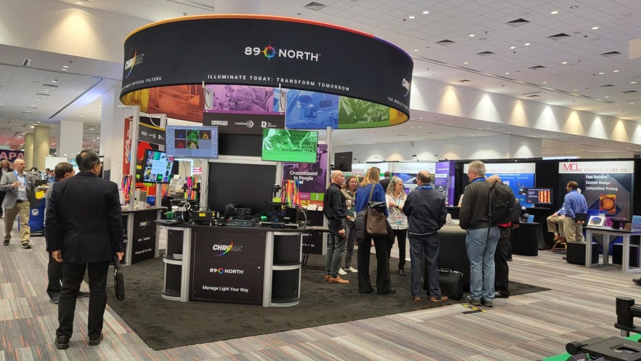 trade show booth for Chroma and 89 North.